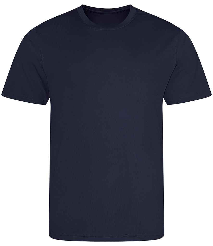 Just Cool JC001B French Navy Front - Ready to be Printed by Custard Workwear - Cheap Personalised and Customised Workwear in Nottinghamshire, Derbyshire and Leicestershire