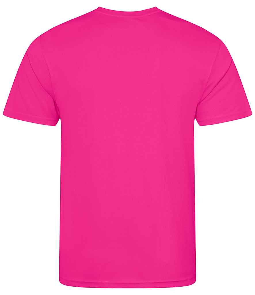 Just Cool JC001B Hyper Pink Back - Ready to be Printed by Custard Workwear - Cheap Personalised and Customised Workwear in Nottinghamshire, Derbyshire and Leicestershire