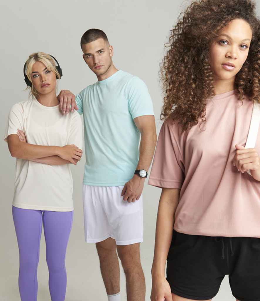 Just Cool JC001 Dusty Pink Model -  Ready to be Printed by Custard Workwear - Cheap Personalised and Customised Workwear in Nottinghamshire, Derbyshire and Leicestershire