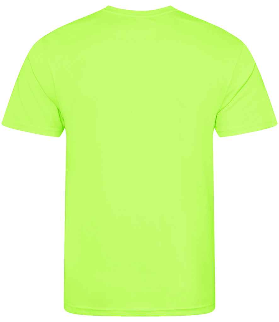 Just Cool JC001 Electric Green Back -  Ready to be Printed by Custard Workwear - Cheap Personalised and Customised Workwear in Nottinghamshire, Derbyshire and Leicestershire