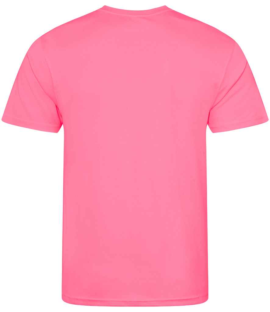 Just Cool JC001 Electric Pink Back -  Ready to be Printed by Custard Workwear - Cheap Personalised and Customised Workwear in Nottinghamshire, Derbyshire and Leicestershire
