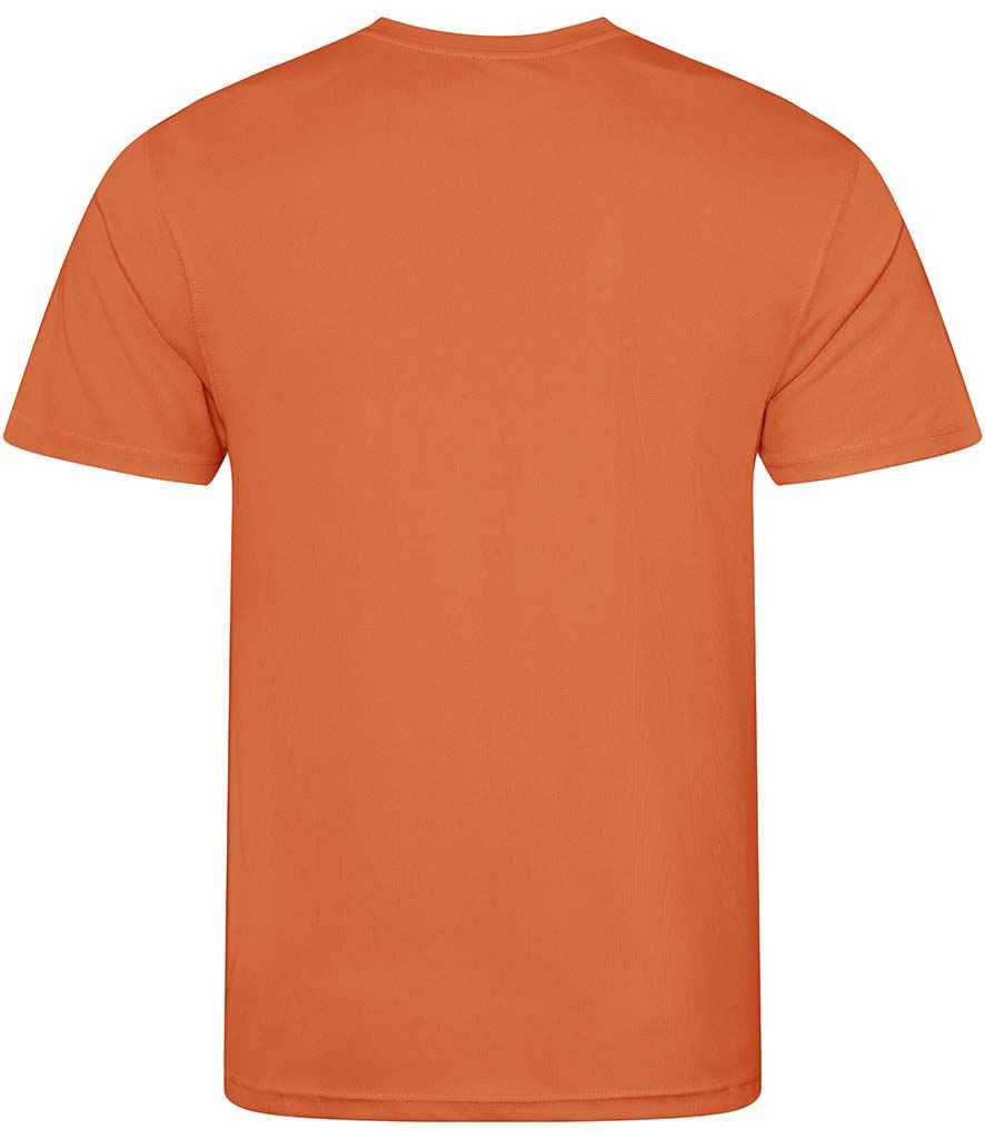 Just Cool JC001 Orange Crush Back -  Ready to be Printed by Custard Workwear - Cheap Personalised and Customised Workwear in Nottinghamshire, Derbyshire and Leicestershire