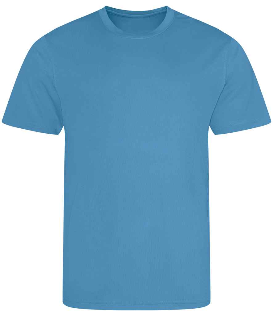 Just Cool JC001 Sapphire Blue Front - Ready to be Printed by Custard Workwear - Cheap Personalised and Customised Workwear in Nottinghamshire, Derbyshire and Leicestershire