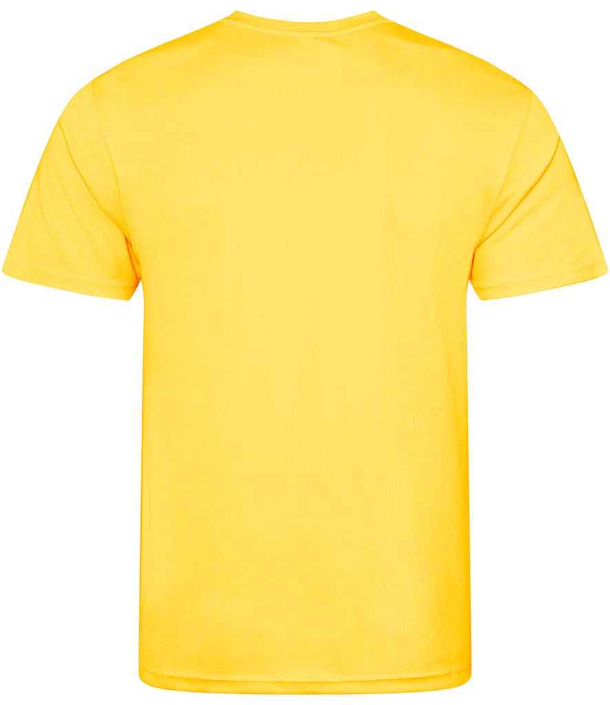 Just Cool JC001 Sun Yellow Back -  Ready to be Printed by Custard Workwear - Cheap Personalised and Customised Workwear in Nottinghamshire, Derbyshire and Leicestershire