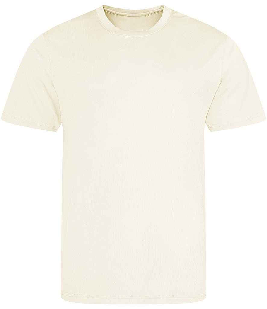 Just Cool JC001 Vanilla Front - Ready to be Printed by Custard Workwear - Cheap Personalised and Customised Workwear in Nottinghamshire, Derbyshire and Leicestershire