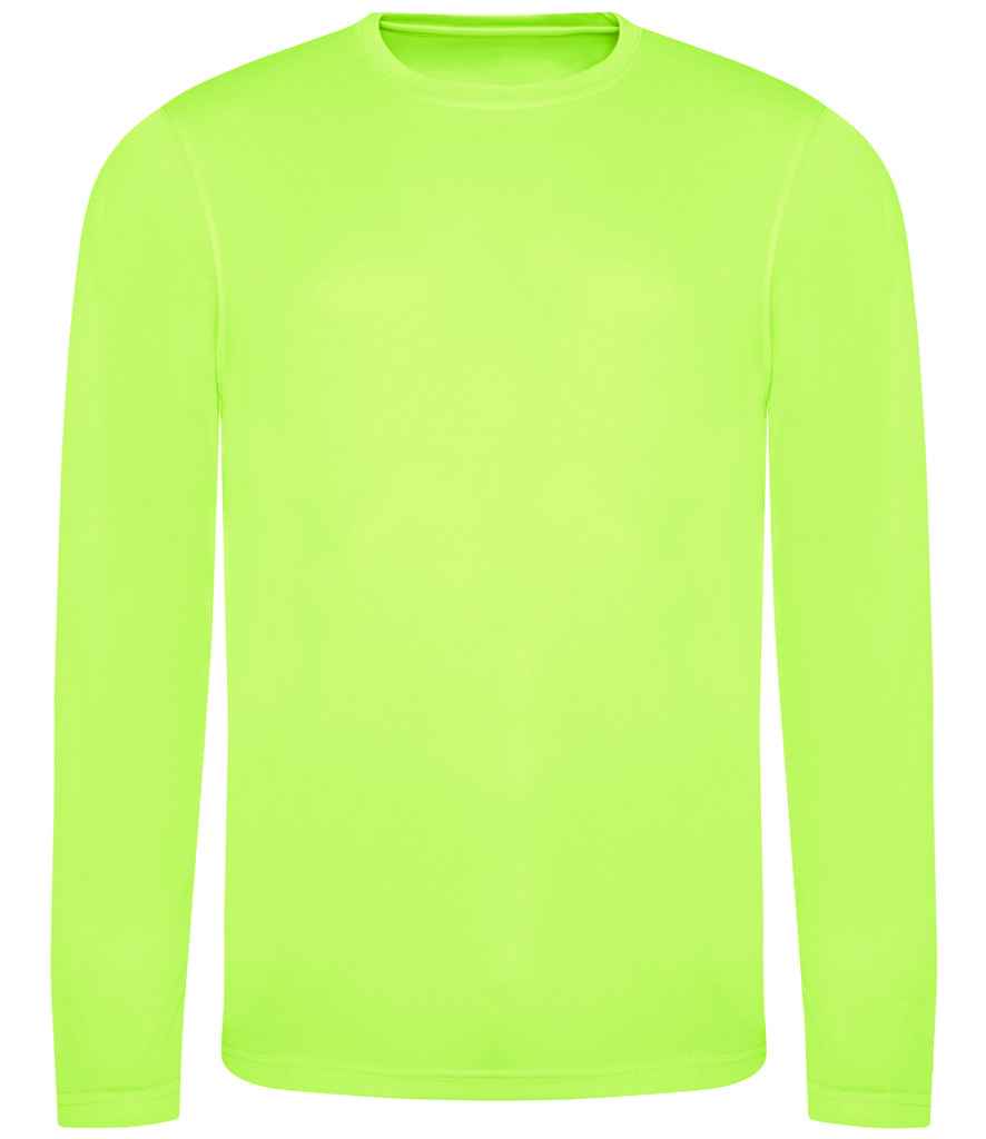 Just Cool JC002 Electric Green Front - Ready to be Printed by Custard Workwear - Cheap Personalised and Customised Workwear in Nottinghamshire, Derbyshire and Leicestershire