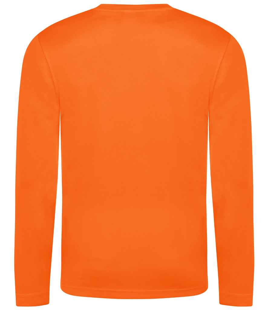 Just Cool JC002 Electric Orange Back - Ready to be Printed by Custard Workwear - Cheap Personalised and Customised Workwear in Nottinghamshire, Derbyshire and Leicestershire