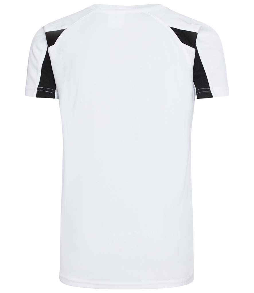Just Cool JC003B Arctic White/Jet Black Back - Ready to be Printed by Custard Workwear - Cheap Personalised and Customised Workwear in Nottinghamshire, Derbyshire and Leicestershire