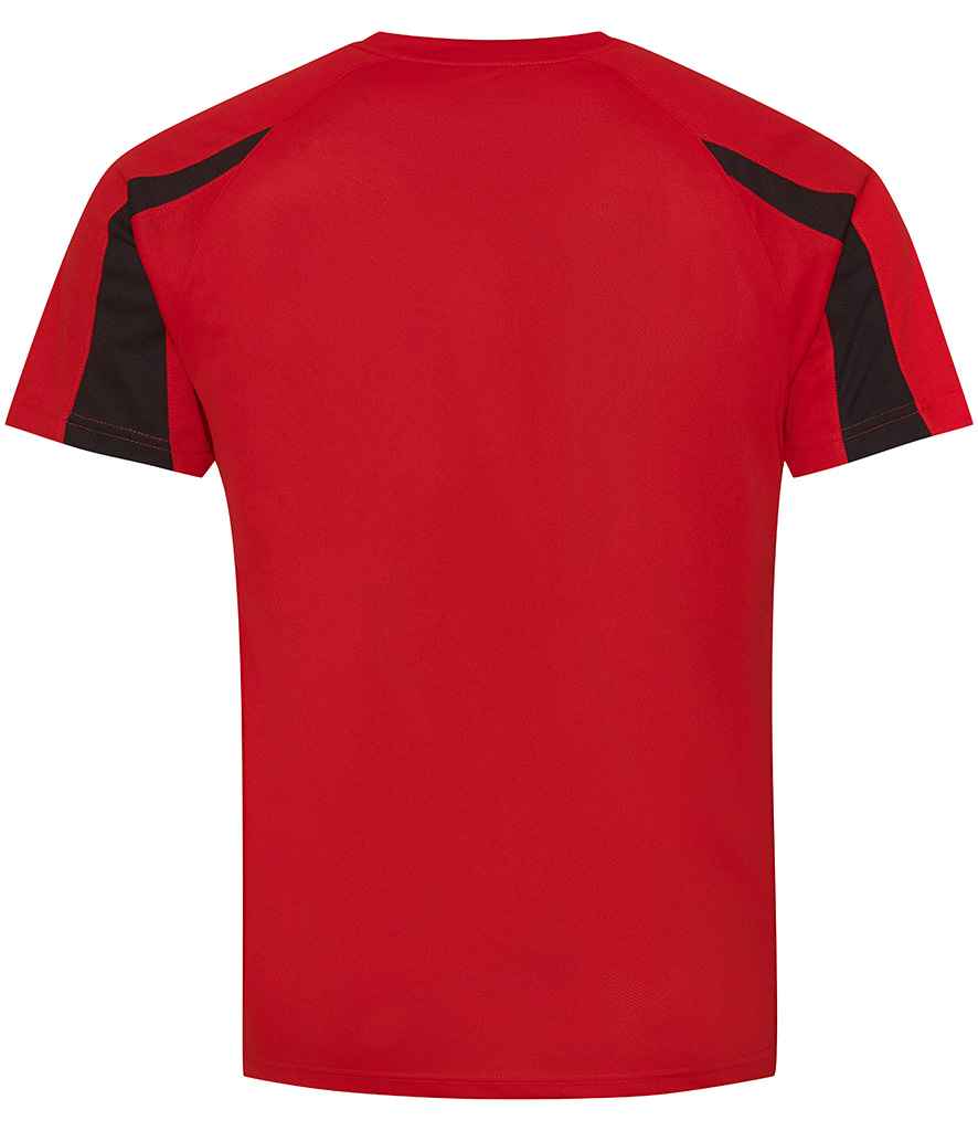 Just Cool JC003B Fire Red/Jet Black Back - Ready to be Printed by Custard Workwear - Cheap Personalised and Customised Workwear in Nottinghamshire, Derbyshire and Leicestershire