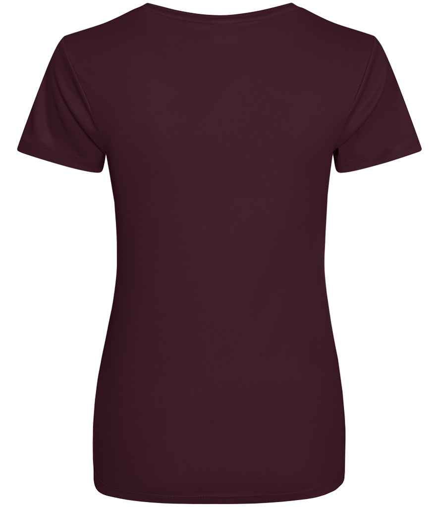 Just Cool JC005 Burgundy Back -  Ready to be Printed by Custard Workwear - Cheap Personalised and Customised Workwear in Nottinghamshire, Derbyshire and Leicestershire