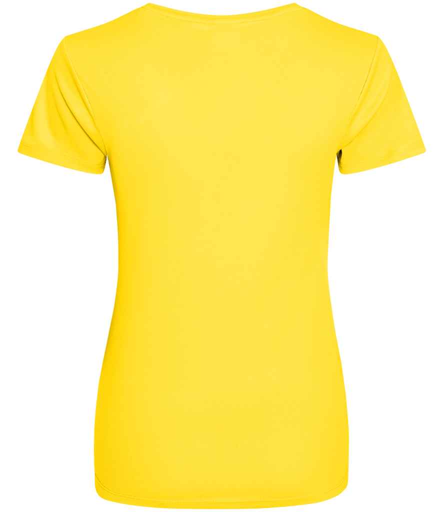 Just Cool JC005 Sun Yellow Back - Ready to be Printed by Custard Workwear - Cheap Personalised and Customised Workwear in Nottinghamshire, Derbyshire and Leicestershire