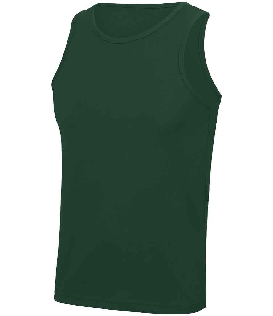Just Cool JC007 Bottle Green Front - Ready to be Printed by Custard Workwear - Cheap Personalised and Customised Workwear in Nottinghamshire, Derbyshire and Leicestershire