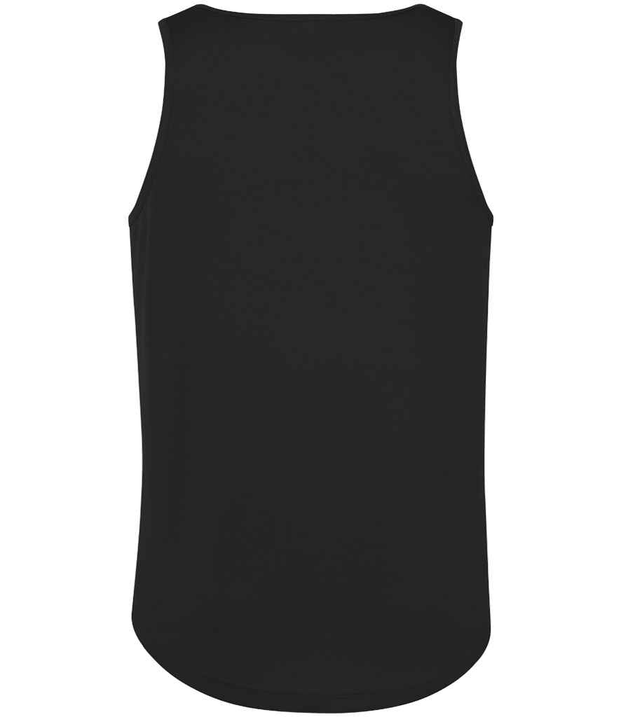 Just Cool JC007 Jet Black Back - Ready to be Printed by Custard Workwear - Cheap Personalised and Customised Workwear in Nottinghamshire, Derbyshire and Leicestershire