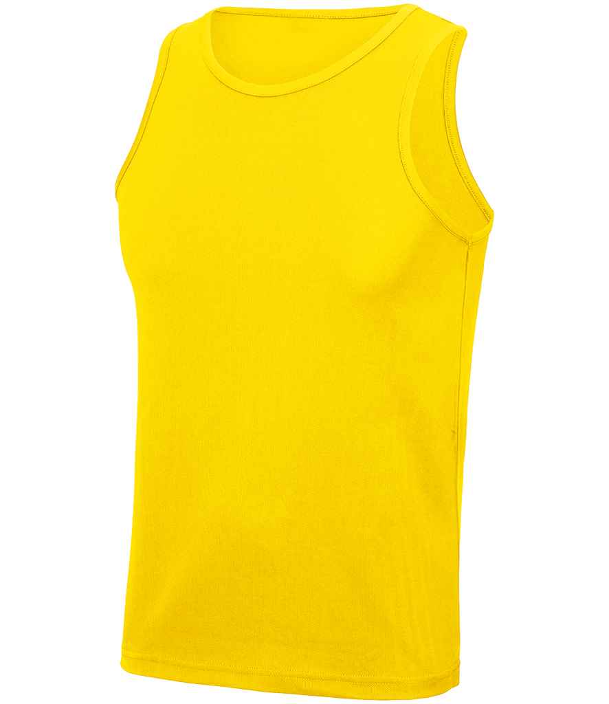 Just Cool JC007 Sun Yellow Front - Ready to be Printed by Custard Workwear - Cheap Personalised and Customised Workwear in Nottinghamshire, Derbyshire and Leicestershire