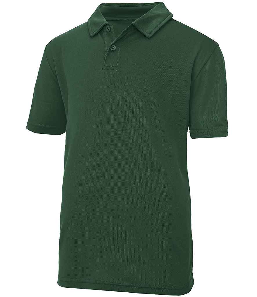 Just Cool JC040B Bottle Green Front - Ready to be Embroidered and Printed by Custard Workwear - Cheap Personalised and Customised Workwear in Nottinghamshire, Derbyshire and Leicestershire