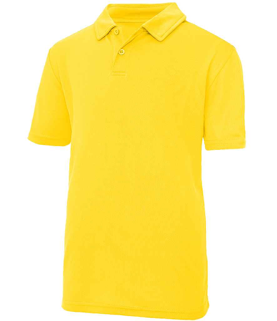 Just Cool JC040B Sun Yellow Front - Ready to be Embroidered and Printed by Custard Workwear - Cheap Personalised and Customised Workwear in Nottinghamshire, Derbyshire and Leicestershire
