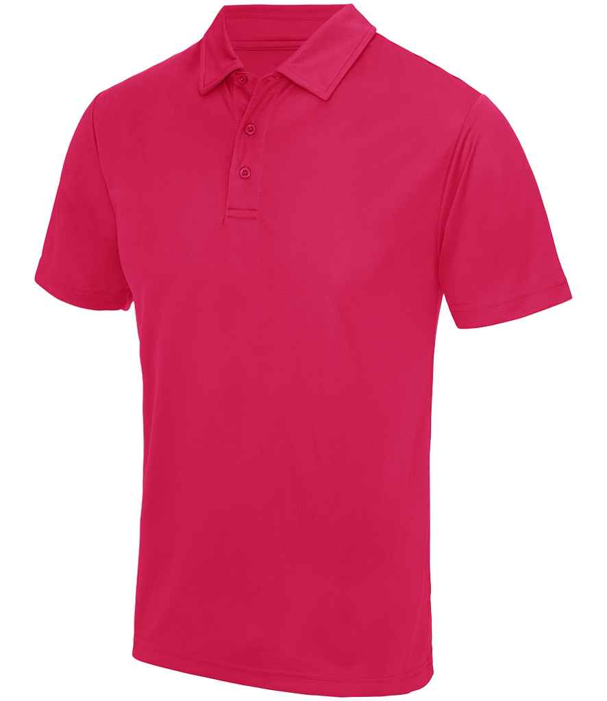Just Cool JC040 Hot Pink Front - Ready to be Embroidered and Printed by Custard Workwear - Cheap Personalised and Customised Workwear in Nottinghamshire, Derbyshire and Leicestershire