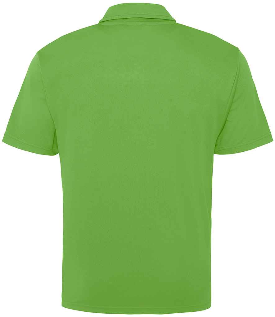 Just Cool JC040 Lime Green Back - Ready to be Embroidered and Printed by Custard Workwear - Cheap Personalised and Customised Workwear in Nottinghamshire, Derbyshire and Leicestershire