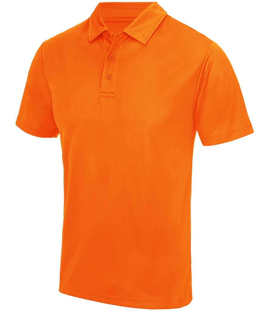 Just Cool JC040 Orange Crush Front - Ready to be Embroidered and Printed by Custard Workwear - Cheap Personalised and Customised Workwear in Nottinghamshire, Derbyshire and Leicestershire