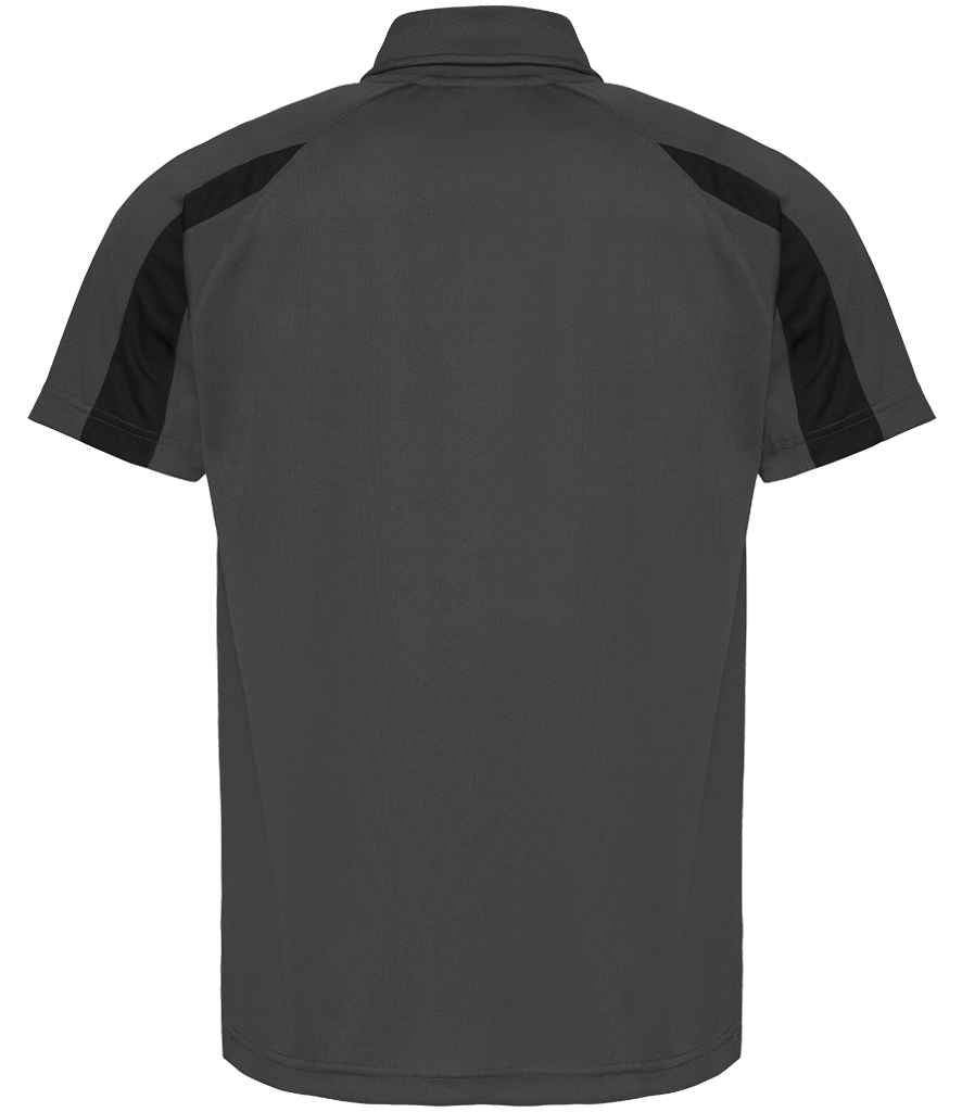 Just Cool JC043 Charcoal/Jet Black Back - Ready to be Embroidered and Printed by Custard Workwear - Cheap Personalised and Customised Workwear in Nottinghamshire, Derbyshire and Leicestershire