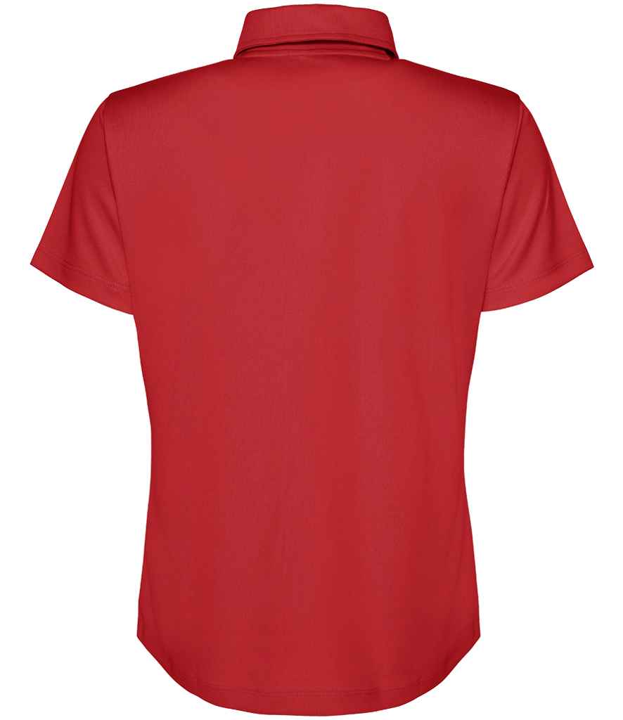 Just Cool JC045 Fire Red Back -  Ready to be Embroidered and Printed by Custard Workwear - Cheap Personalised and Customised Workwear in Nottinghamshire, Derbyshire and Leicestershire