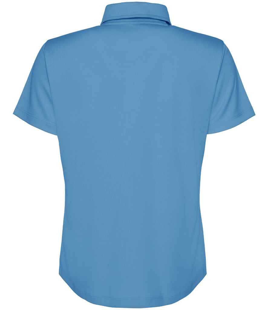 Just Cool JC045 Sapphire Blue Back - Ready to be Embroidered and Printed by Custard Workwear - Cheap Personalised and Customised Workwear in Nottinghamshire, Derbyshire and Leicestershire