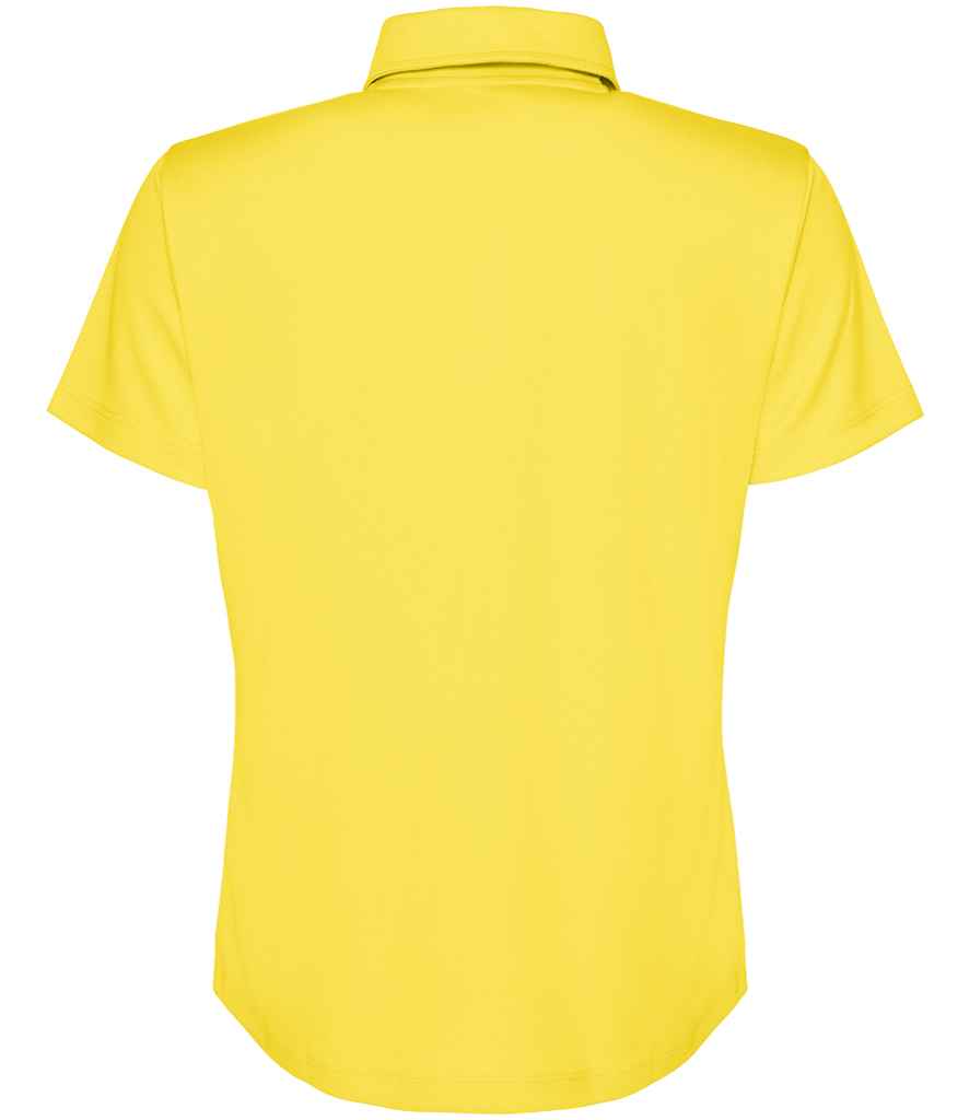 Just Cool JC045 Sun Yellow Back -  Ready to be Embroidered and Printed by Custard Workwear - Cheap Personalised and Customised Workwear in Nottinghamshire, Derbyshire and Leicestershire