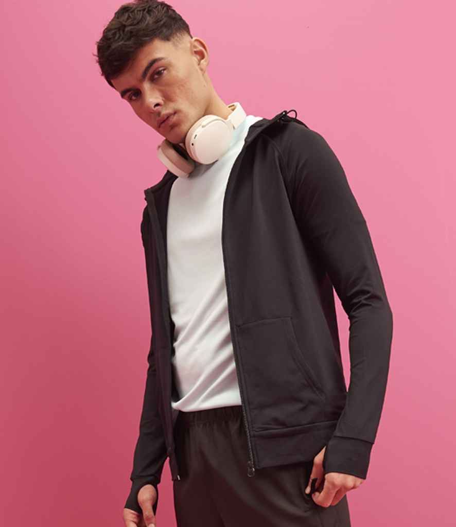 Just Cool JC057 Jet Black Model -  Ready to be Embroidered and Printed by Custard Workwear - Cheap Personalised and Customised Workwear in Nottinghamshire, Derbyshire and Leicestershire