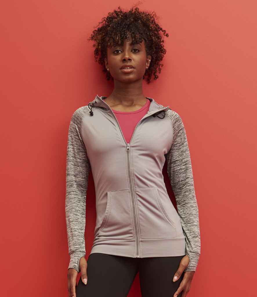 Just Cool JC058 Grey/Grey Melange Model - Ready to be Embroidered and Printed by Custard Workwear - Cheap Personalised and Customised Workwear in Nottinghamshire, Derbyshire and Leicestershire