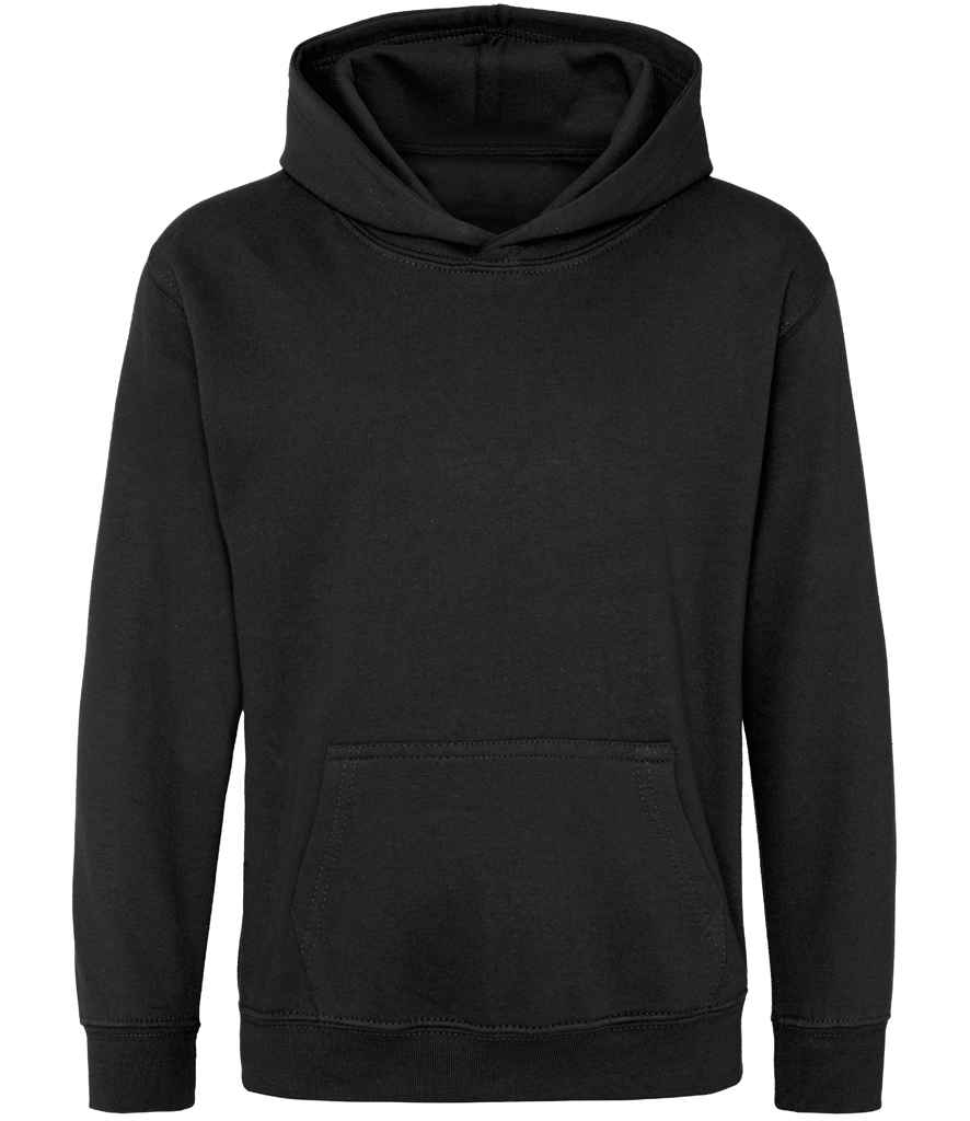 Just Hoods JH001B Black Smoke Front - Ready to be Embroidered and Printed by Custard Workwear - Cheap Personalised and Customised Workwear in Nottinghamshire, Derbyshire and Leicestershire
