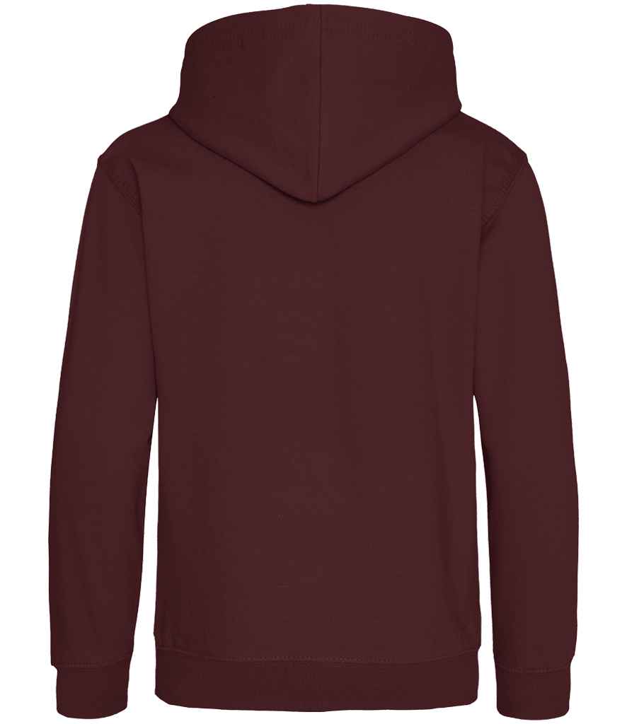 Just Hoods JH001B Burgundy Back - Ready to be Embroidered and Printed by Custard Workwear - Cheap Personalised and Customised Workwear in Nottinghamshire, Derbyshire and Leicestershire