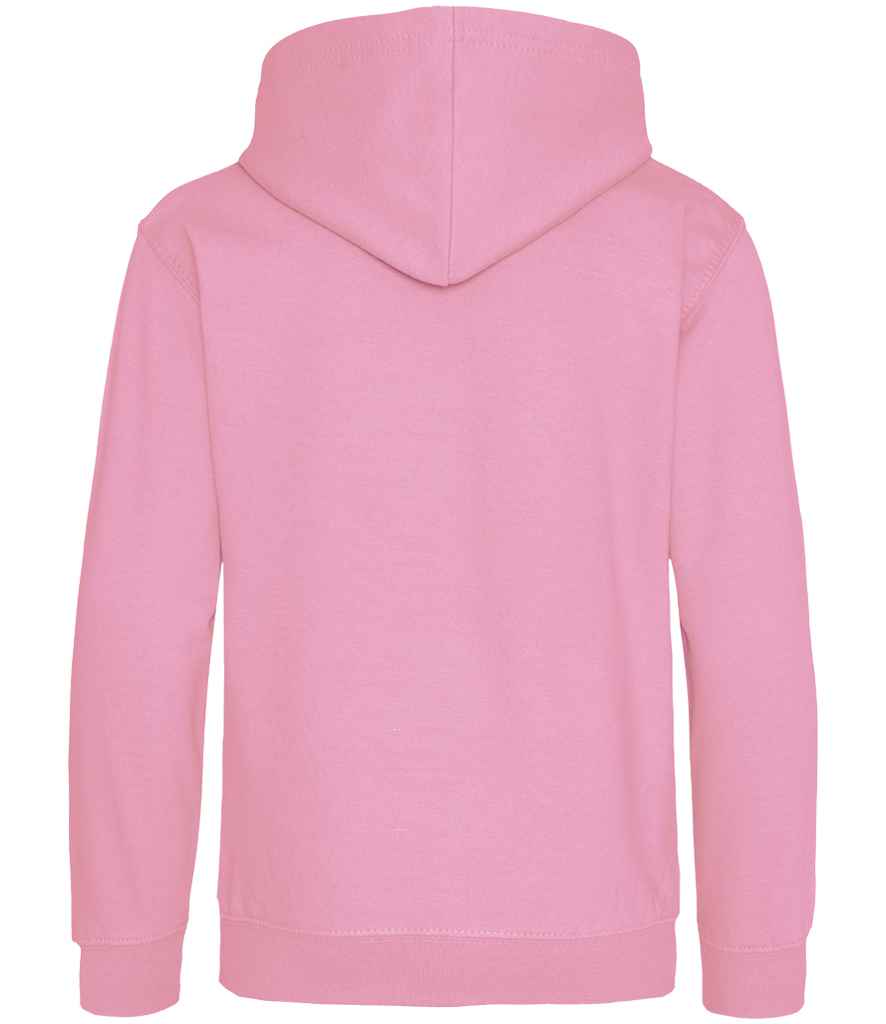 Just Hoods JH001B Candyfloss Pink Front - Ready to be Embroidered and Printed by Custard Workwear - Cheap Personalised and Customised Workwear in Nottinghamshire, Derbyshire and Leicestershire
