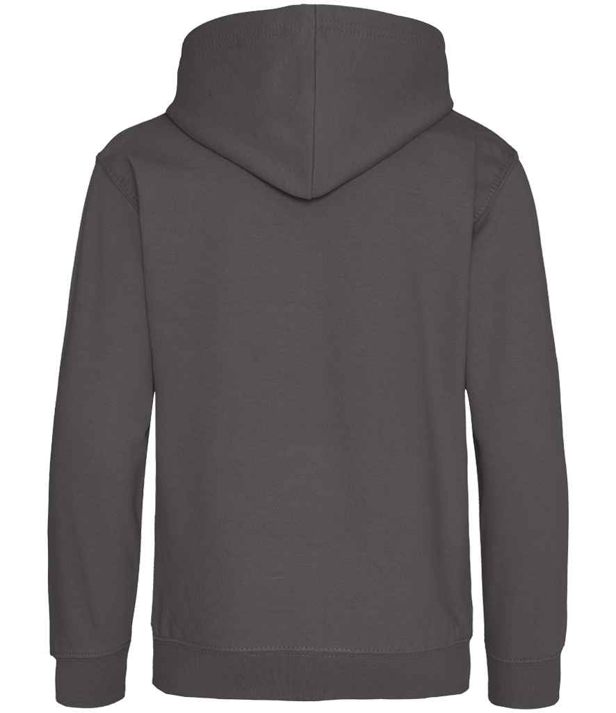 Just Hoods JH001B Charcoal Back - Ready to be Embroidered and Printed by Custard Workwear - Cheap Personalised and Customised Workwear in Nottinghamshire, Derbyshire and Leicestershire