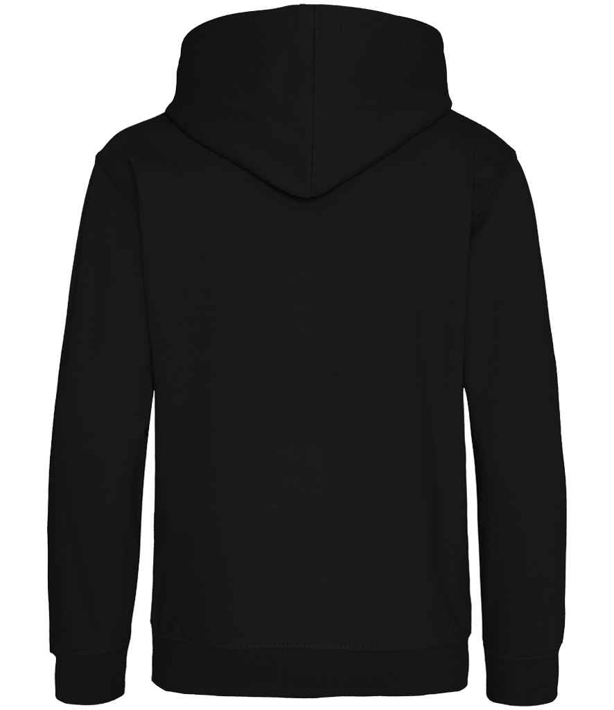 Just Hoods JH001B Deep Black Back - Ready to be Embroidered and Printed by Custard Workwear - Cheap Personalised and Customised Workwear in Nottinghamshire, Derbyshire and Leicestershire
