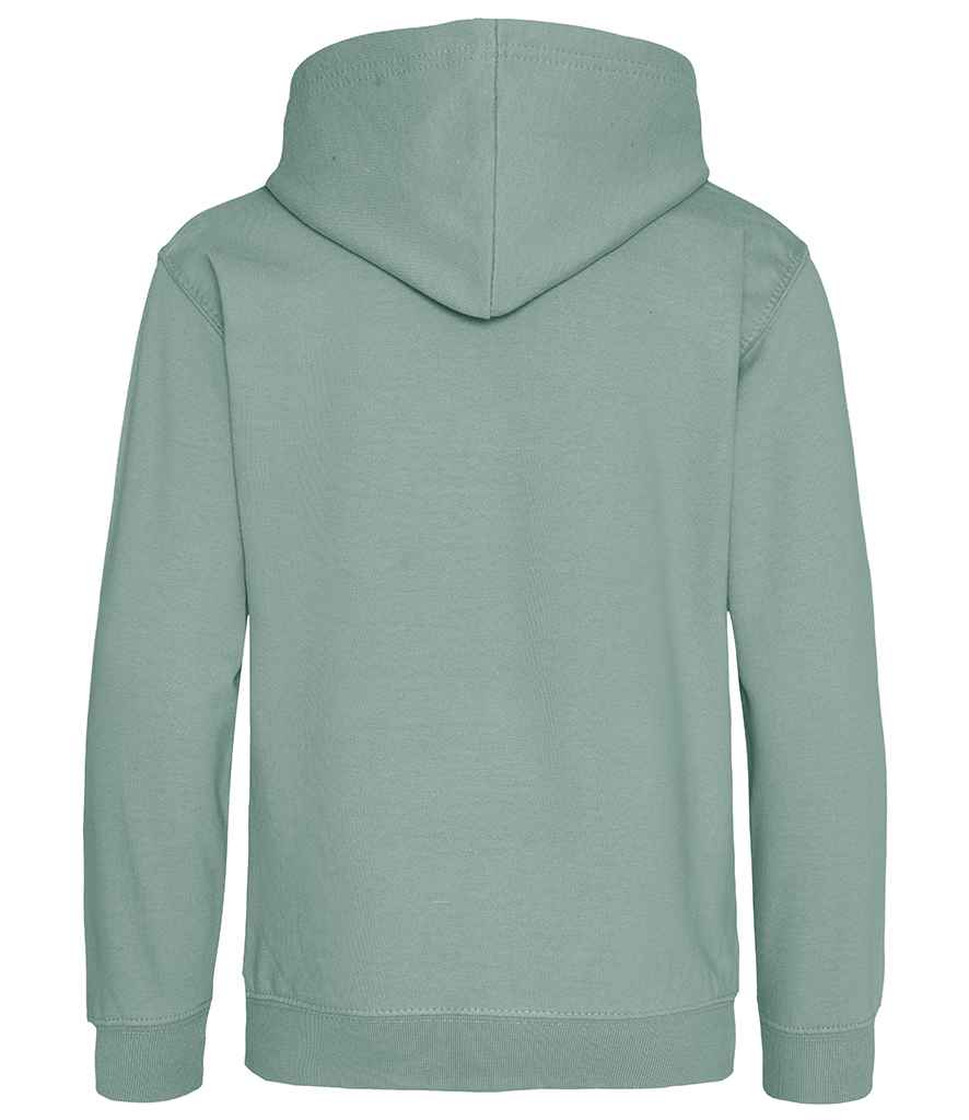 Just Hoods JH001B Dusty Green Back - Ready to be Embroidered and Printed by Custard Workwear - Cheap Personalised and Customised Workwear in Nottinghamshire, Derbyshire and Leicestershire