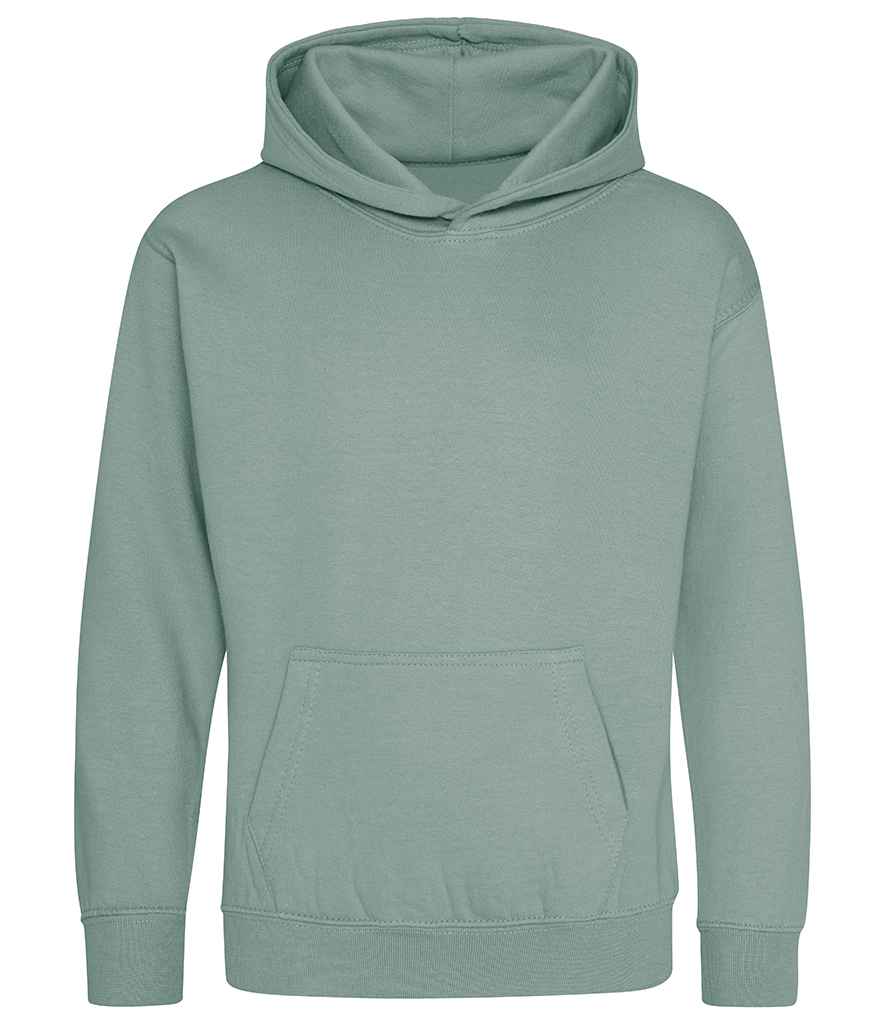 Just Hoods JH001B Dusty Green Front - Ready to be Embroidered and Printed by Custard Workwear - Cheap Personalised and Customised Workwear in Nottinghamshire, Derbyshire and Leicestershire