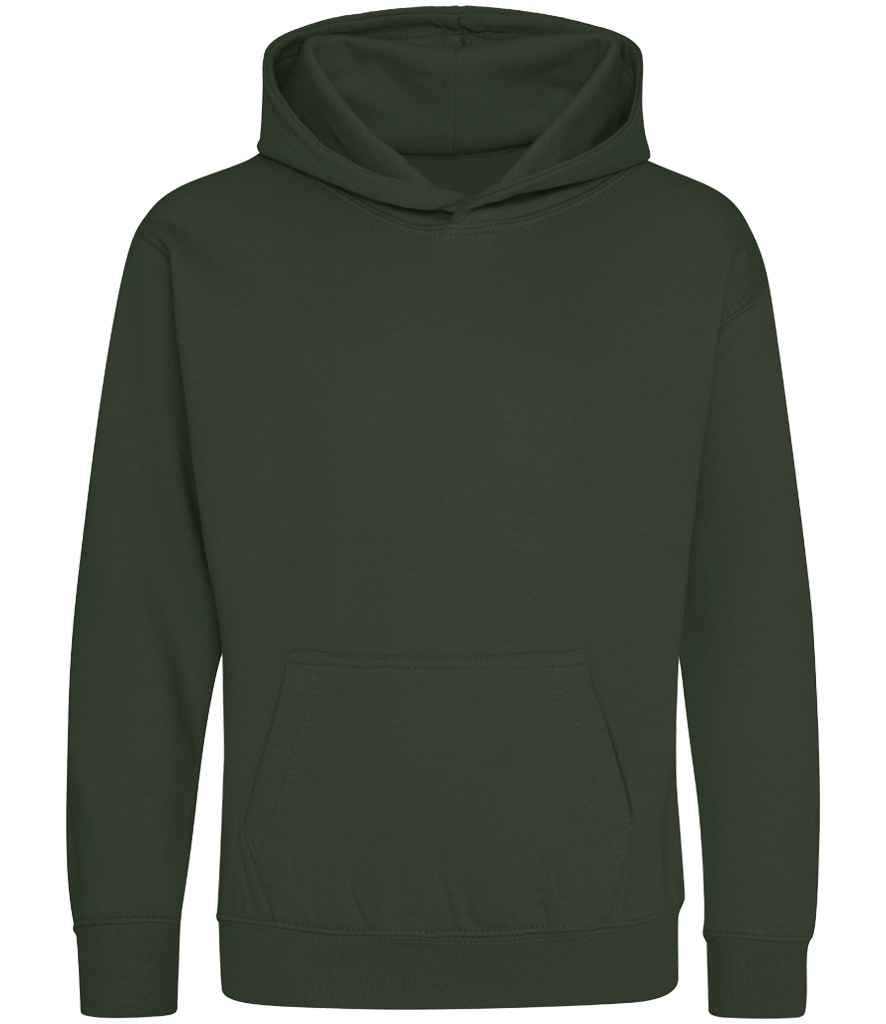 Just Hoods JH001B Forest Green Front - Ready to be Embroidered and Printed by Custard Workwear - Cheap Personalised and Customised Workwear in Nottinghamshire, Derbyshire and Leicestershire