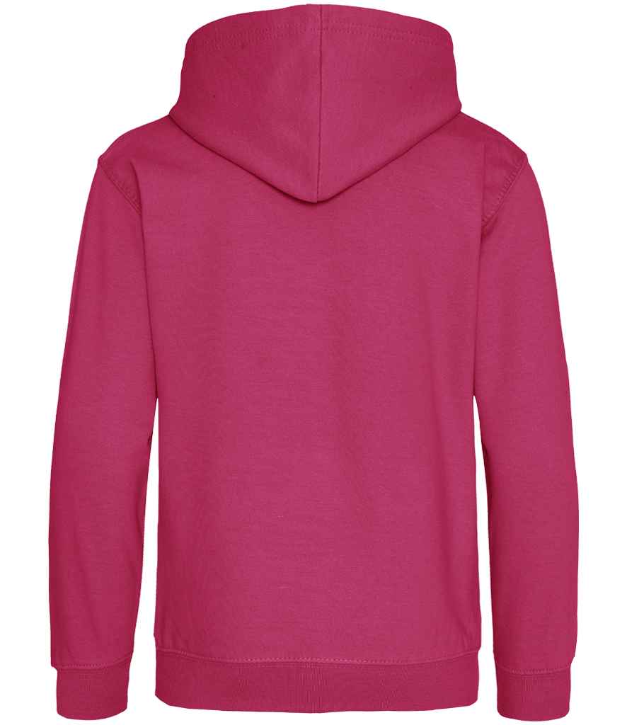 Just Hoods JH001B Hot Pink Back - Ready to be Embroidered and Printed by Custard Workwear - Cheap Personalised and Customised Workwear in Nottinghamshire, Derbyshire and Leicestershire