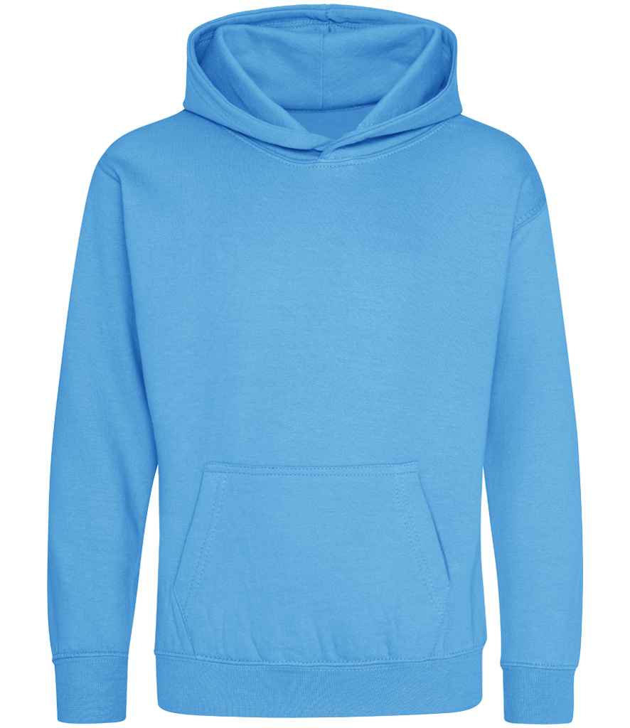 Just Hoods JH001B Hawaiian Blue Front - Ready to be Embroidered and Printed by Custard Workwear - Cheap Personalised and Customised Workwear in Nottinghamshire, Derbyshire and Leicestershire