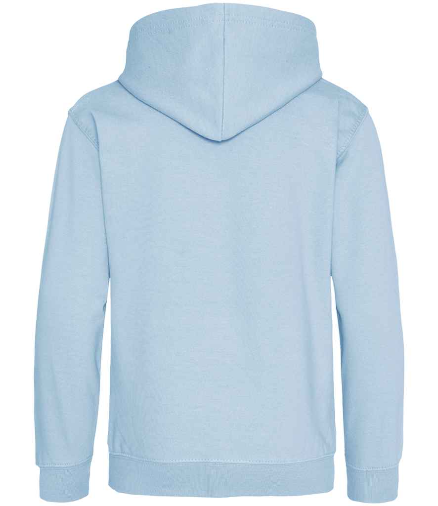 Just Hoods JH001B Ice Blue Back - Ready to be Embroidered and Printed by Custard Workwear - Cheap Personalised and Customised Workwear in Nottinghamshire, Derbyshire and Leicestershire