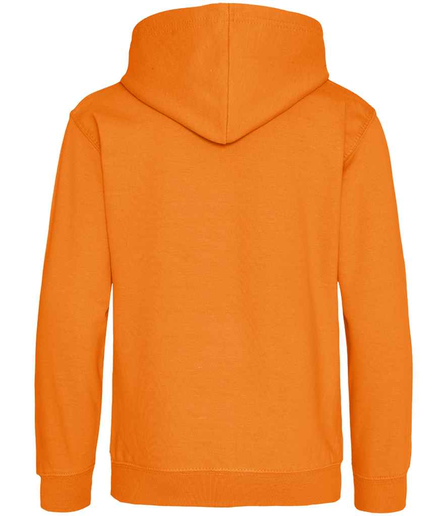 Just Hoods JH001B Orange Crush Back - Ready to be Embroidered and Printed by Custard Workwear - Cheap Personalised and Customised Workwear in Nottinghamshire, Derbyshire and Leicestershire