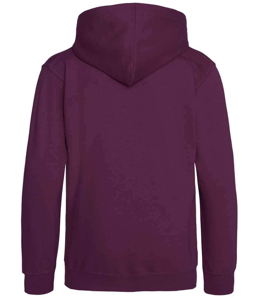 Just Hoods JH001B Plum Back - Ready to be Embroidered and Printed by Custard Workwear - Cheap Personalised and Customised Workwear in Nottinghamshire, Derbyshire and Leicestershire
