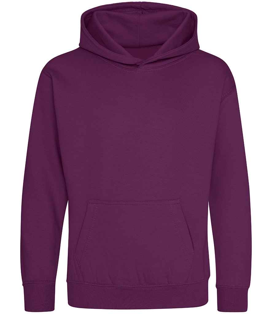Just Hoods JH001B Plum Front - Ready to be Embroidered and Printed by Custard Workwear - Cheap Personalised and Customised Workwear in Nottinghamshire, Derbyshire and Leicestershire