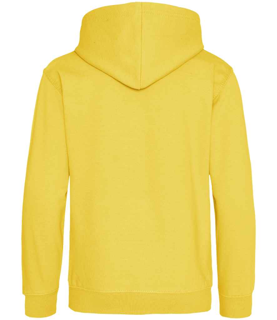 Just Hoods JH001B Sun Yellow Back - Ready to be Embroidered and Printed by Custard Workwear - Cheap Personalised and Customised Workwear in Nottinghamshire, Derbyshire and Leicestershire
