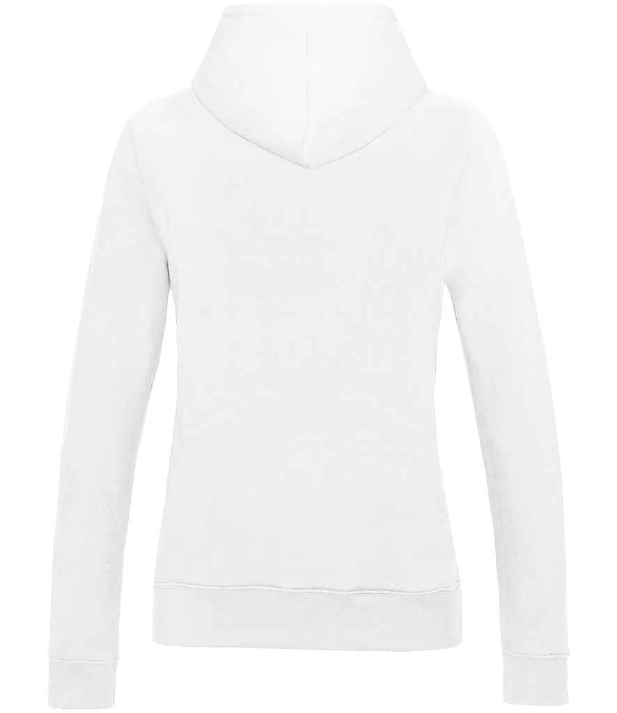 Just Hoods JH001F Arctic White Back - Ready to be Embroidered and Printed by Custard Workwear - Cheap Personalised and Customised Workwear in Nottinghamshire, Derbyshire and Leicestershire