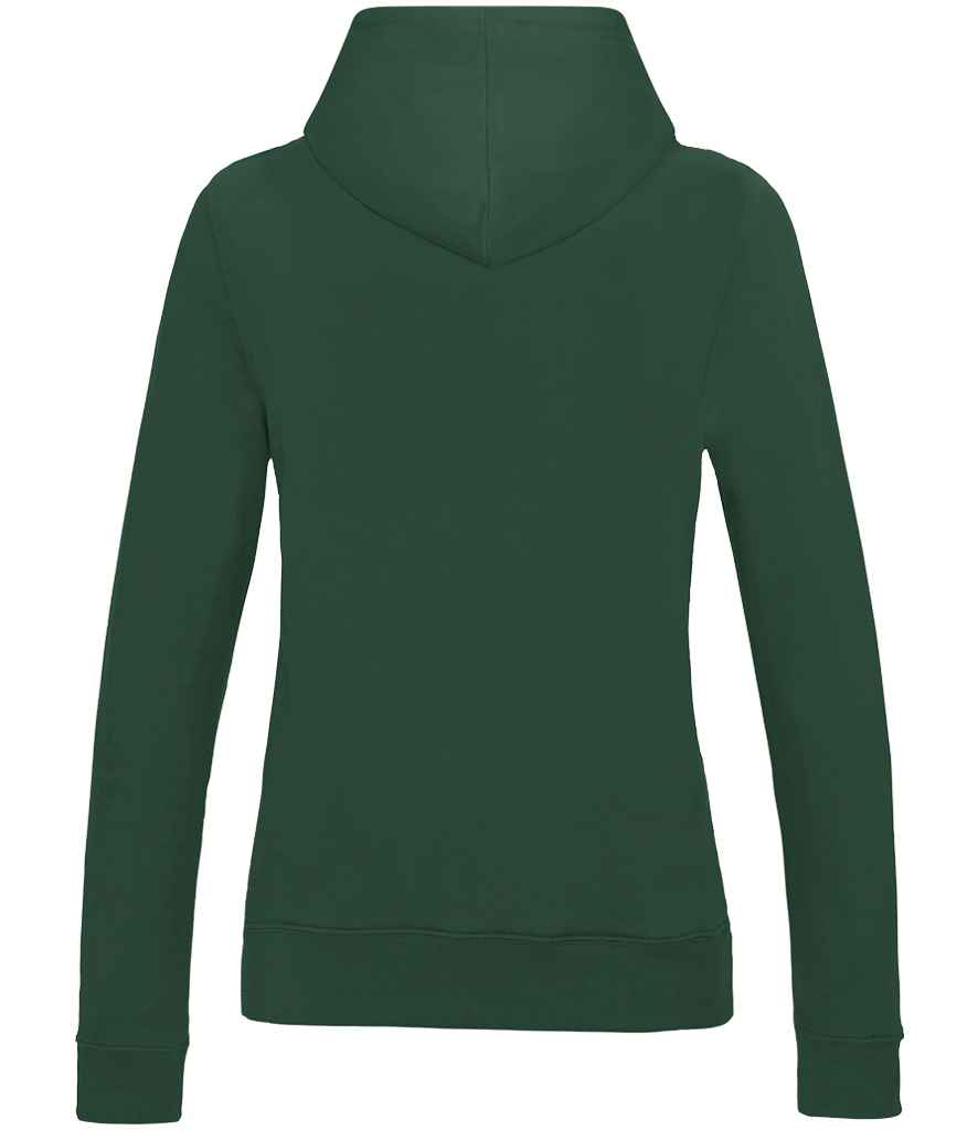 Just Hoods JH001F Bottle Green Back - Ready to be Embroidered and Printed by Custard Workwear - Cheap Personalised and Customised Workwear in Nottinghamshire, Derbyshire and Leicestershire