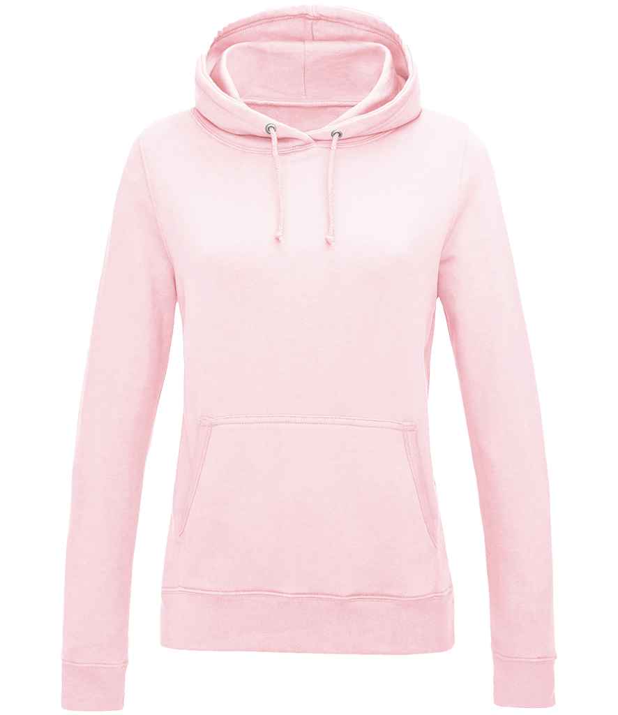 Just Hoods JH001F Baby Pink Front - Ready to be Embroidered and Printed by Custard Workwear - Cheap Personalised and Customised Workwear in Nottinghamshire, Derbyshire and Leicestershire