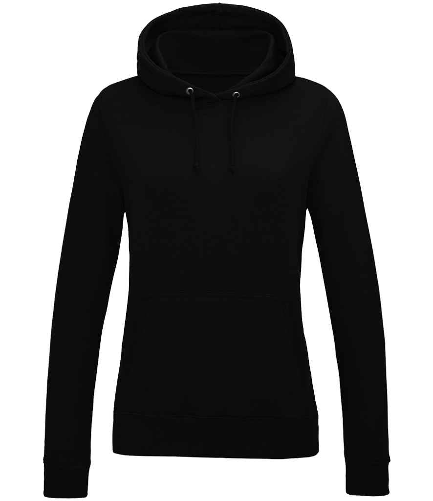 Just Hoods JH001F Deep Black Front - Ready to be Embroidered and Printed by Custard Workwear - Cheap Personalised and Customised Workwear in Nottinghamshire, Derbyshire and Leicestershire