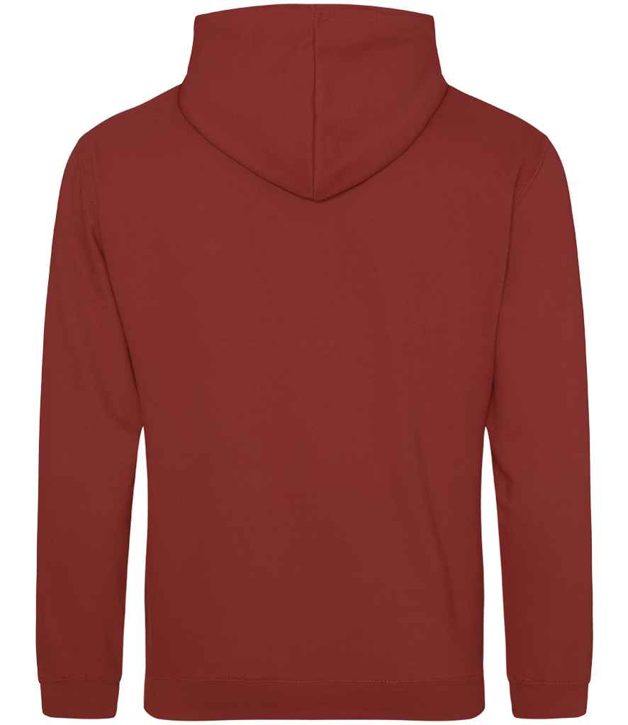Just Hoods JH001 Brick Red Back - Ready to be Embroidered and Printed by Custard Workwear - Cheap Personalised and Customised Workwear in Nottinghamshire, Derbyshire and Leicestershire