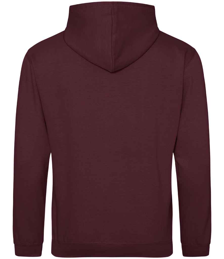 Just Hoods JH001 Burgundy Back - Ready to be Embroidered and Printed by Custard Workwear - Cheap Personalised and Customised Workwear in Nottinghamshire, Derbyshire and Leicestershire